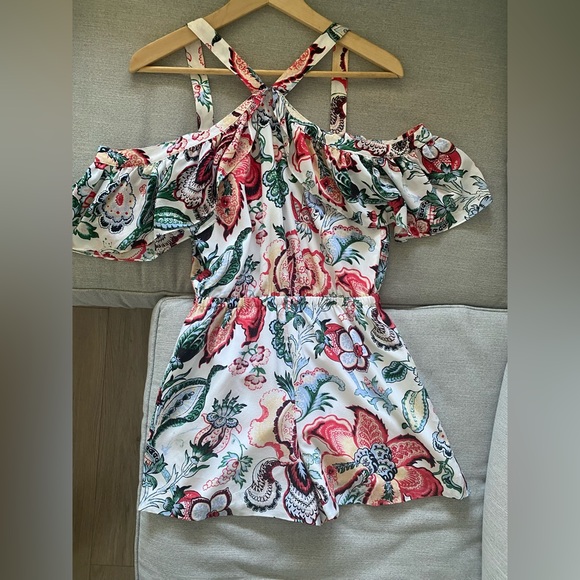 Club Monaco Floral Print Romper - Picture 3 of 6